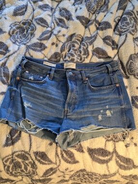 Universal Thread Blue Distressed Cutoff Jean Shorts